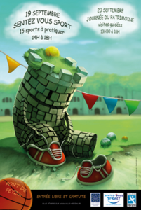 Affiche Sport et patrimoine Feyzin 2015