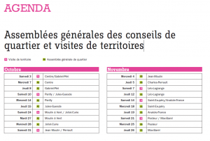 Agenda AG quartiers