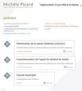 Agenda – Michèle Picard