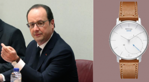 François Hollande montre Withings connecté