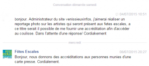 Fêtes Escalesreponses