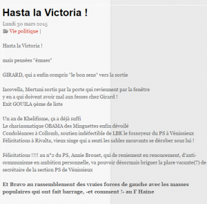 Hasta la Victoria Le Vénissian