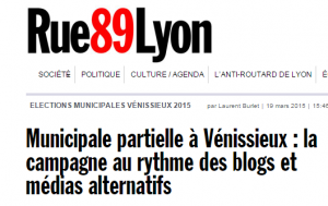 Municipale partielle à Vénissieux   la campagne au rythme des blogs et médias alternatifs     Rue89Lyon