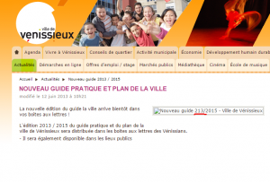 Nouveau guide 2013 2015 Actualités Ville Vénissieux Ville de Vénissieux