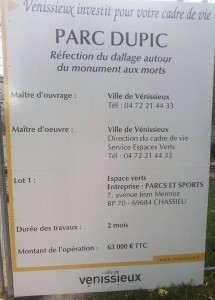 Refection dallage parc dupic