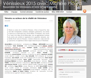 Témoins ou acteurs de la vitalité de Vénissieux Vénissieux 2015 avec Michèle Picard