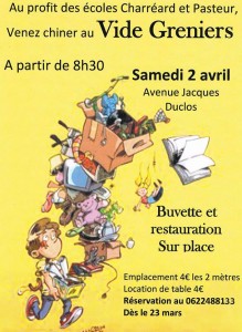 Vide grenier ecole charréard