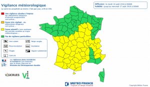 météo 16 aout 2016