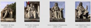 statues-de-maximilien-de-sully-michel-de-l-hospital-henri-francois-d-aguesseau-et-jean-baptiste-colbert