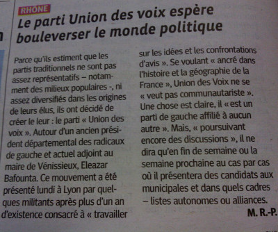 union des voix