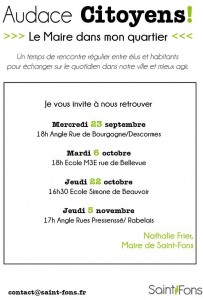 visite de quartier SaintFons